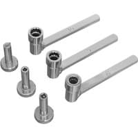 Sealey SMC24 tappet adjustment tool set, six silver pieces with socket heads and short handles.