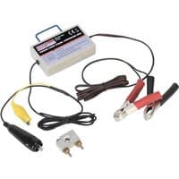 Sealey Timing Light Diesel Converter Box with white casing, blue handle, and attached red and black alligator clips.