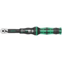 Wera Click-Torque B1 adjustable torque wrench with black and green ergonomic handle and silver ratchet head.