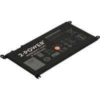 Black rectangular 2-Power 11.4V 3500mAh Li-Polymer laptop battery with white text and multiple symbols on the surface.