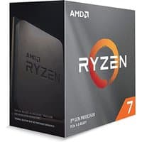 AMD Ryzen 7 5700X processor box with black and orange design, featuring Ryzen logo and 3rd Gen label.