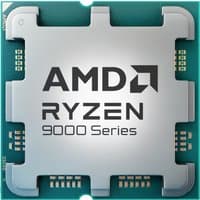 AMD Ryzen 7 9700X processor, silver with black text, square shape, exposed gold contacts, 9000 Series branding