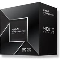 Black AMD Ryzen Threadripper PRO 9995WX processor box with silver text and geometric design.