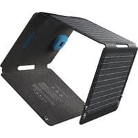 Foldable Anker SOLIX PS30 solar panel, 30 W, black with textured surface and blue accents, compact design.