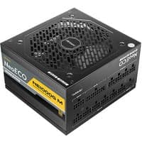 Black Antec Neo ECO Modular NE1000G M power supply unit, 1000 W, 20+4 pin ATX, hexagonal fan grille, yellow label.