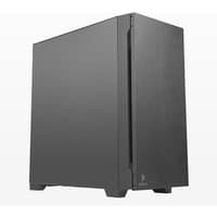 Black Antec P10C Midi Tower with sleek front panel, side ventilation, and minimalist design.