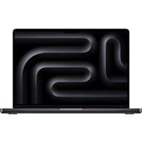 Space Black Apple MacBook Pro 14-inch with sleek design, M5 chip, 16GB RAM, 512GB SSD, and vibrant display.