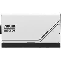 Black and white ASUS AP-850G 850W power supply unit with 20+4 pin ATX connector, sleek design with logo and wattage label.