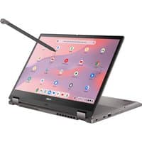 ASUS Chromebook CX34 Flip with 35" touchscreen, Intel Core i3, stylus pen, sleek silver design, 360-degree hinge