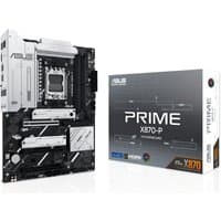 ASUS PRIME X870-P motherboard, black and silver design, AM5 socket, ATX form factor, with box packaging.
