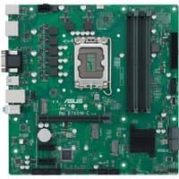 ASUS PRO B760M-C-CSM micro ATX motherboard, green PCB, LGA 1700 socket, dual RAM slots, multiple ports and connectors.