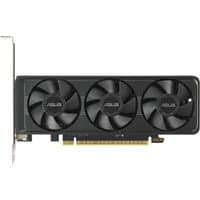 Black ASUS RTX 5060 graphics card with triple fans and PCIe connector, featuring NVIDIA GeForce RTX 5060 8 GB GDDR7.