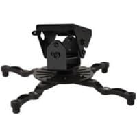 Black B-Tech projector ceiling mount with micro-adjustment, featuring adjustable arms and sturdy base.