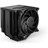 Black be quiet! Dark Rock Pro 5 processor air cooler with dual fans and heat sink fins, 120/135 mm size.