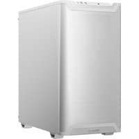 White be quiet! PURE BASE 501 Airflow Midi Tower with sleek design, mesh front panel, and top I/O ports.