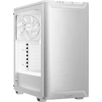 White be quiet! PURE BASE 501 Airflow Window Midi Tower with mesh front panel and side window.