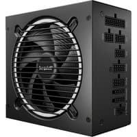 Black be quiet! Pure Power 13 M 850W ATX power supply with 20+4 pin connectors and large cooling fan.