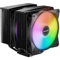 Black be quiet! Pure Rock Pro 3 LX air cooler with RGB-lit 12 cm fan and dual heatsink design.