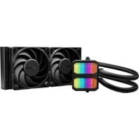Black be quiet! Silent Loop 3 240 mm liquid cooler with dual 12 cm fans and RGB-lit pump block.