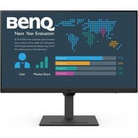 BenQ BL3290QT 31.5" Quad HD LED Monitor with slim bezels, black stand, and vibrant display showing graphs and text.