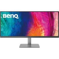 BenQ Creative Pro PD3420Q 34" ultrawide monitor with thin bezels, vibrant display, and sturdy rectangular stand.
