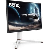 BenQ EX271Q MOBIUZ 27" QHD gaming monitor with thin bezels, sleek stand, and sci-fi spaceship on screen.