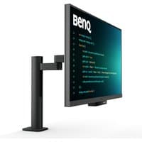 BenQ RD320UA 31.5" 4K Ultra HD monitor with ergo arm, black frame, displaying code on screen.