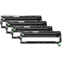 Brother DR-248CL printer drum multipack, black with green accents, set of four aligned horizontally.