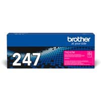 Brother TN-247M magenta toner cartridge in blue box with white text and pink label.