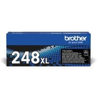 Brother TN-248XLBK toner cartridge box, blue and black design with white text and product details.