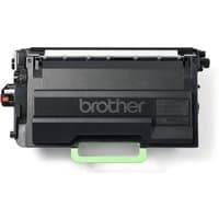Black Brother TN-3600XXL toner cartridge with green handle and Brother logo on the side.