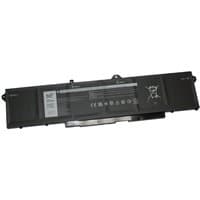 Black BTI 97Wh 6-cell battery for Dell Latitude laptops, rectangular with label and connector strip.