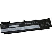 Black BTI 3-cell battery for ThinkPad T460s T470s, rectangular with white label and certification symbols.