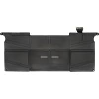 Black BTI 4-cell battery for MacBook Air 11-inch, rectangular with connector on top edge.