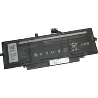 Black BTI 4-cell battery for DELL LATITUDE 9330, labeled 50Wh, rectangular shape with connector and safety icons.