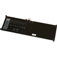 BTI 07VKV9 black 30Wh 4-cell battery for DELL Latitude 12 7275 XPS 12 9250, rectangular with connector and label.