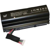Black BTI 78Wh 8-cell battery for Asus ROG G751 with label and multicolored wire connector.