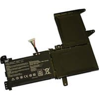 Black BTI 42Wh 3-cell battery with connector wires for Asus Vivobook, featuring labeled casing and mounting tabs.