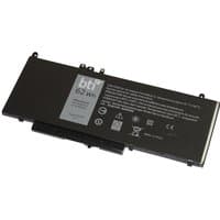Black BTI 62Wh 4-cell laptop battery with white text, compatible with Dell Latitude E5470 E5570 Precision 3510.