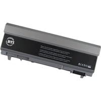 Gray and black BTI 9-cell battery for Dell Latitude E6400 with BTI logo and text on the side.
