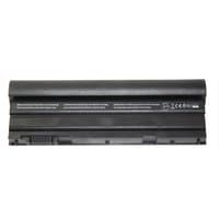 Black BTI 9-cell laptop battery for Dell Latitude, rectangular with text and connector ports on one side.