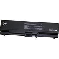 Black BTI 6-cell battery for Lenovo Thinkpad, rectangular with white text and certification symbols.
