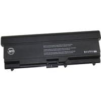 Black BTI 9-cell battery for Lenovo Thinkpad, rectangular shape with white text and connector pins.