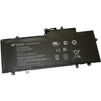 Black BTI 751895-1C1 37Wh 3-cell battery for HP Chromebook 14 G3, rectangular with white text and connector cable.