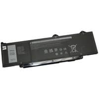 Black rectangular BTI 803W6 54Wh 3-cell battery for Dell Latitude, featuring safety icons and model details.