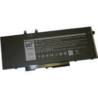 Rectangular black BTI laptop battery with white text and connector pins, compatible with DELL OEM SKU NH6K9.