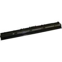 Black BTI replacement battery for DELL Inspiron, rectangular shape with labeled specifications on the side.