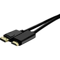 Black Cablenet 2m cable with DisplayPort 1.3 and HDMI 1.4b connectors, supports 4Kx2K@60Hz.