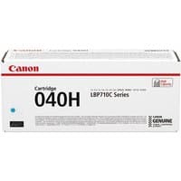Canon 040H cyan toner cartridge in white box with black text and Canon logo.