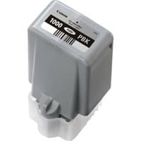 Gray Canon ink cartridge, model 0546C001, labeled 1000 PBK, foto black, with barcode and 80ml capacity.